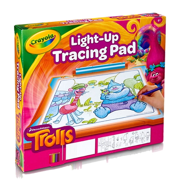 Crayola Trolls Light Up Tracing Pad Gift, Toys for Kids Ages 6+