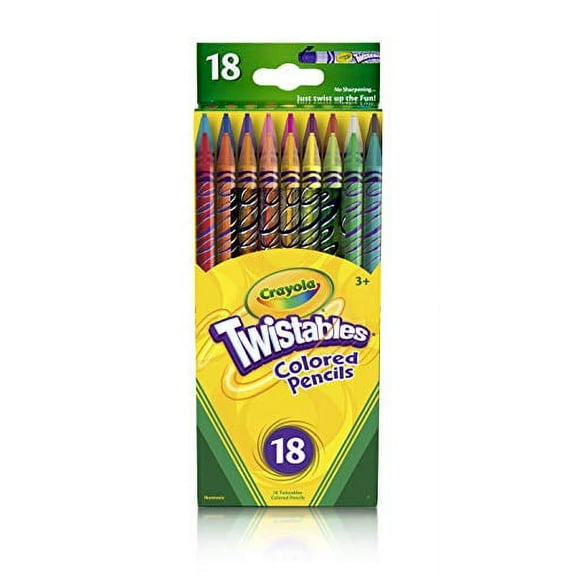 Crayola Twistable Colored Penci, 18 Count, 6 Pack