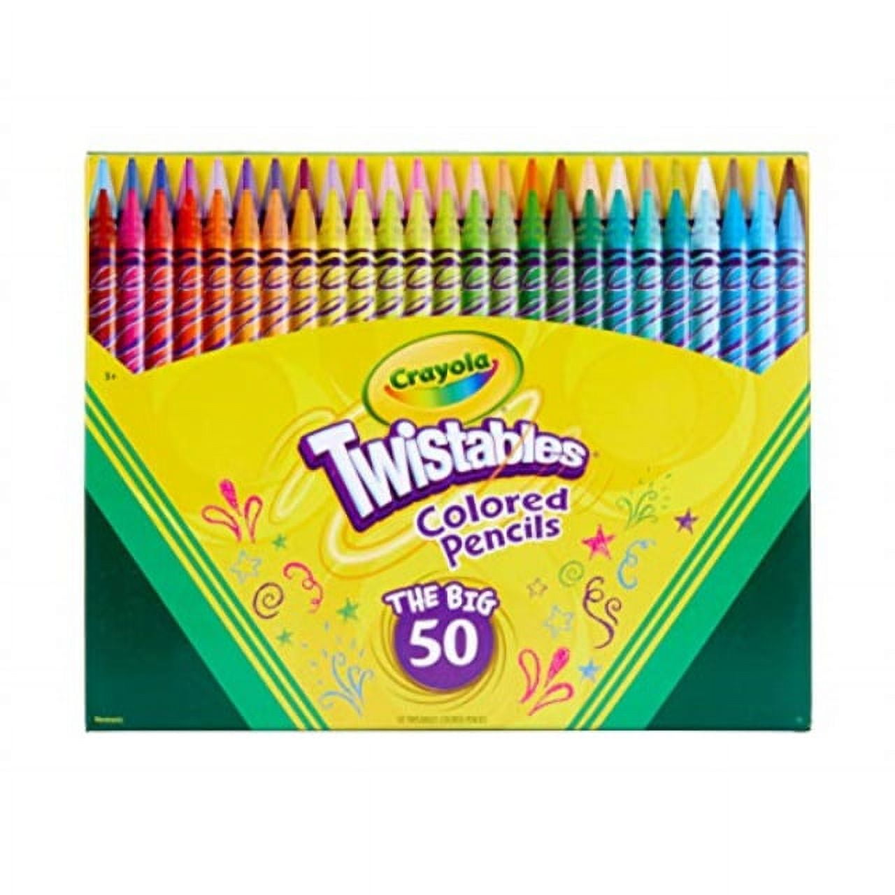 Crayola Colored Pencils, 50 Count, Adult Coloring - Toys 4 U