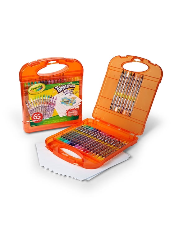 Paper, 25 Twistable Colored Pencils Colored Pencils Set with Paper and 40 Sheets