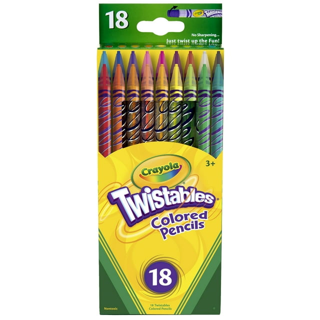 Crayola Twistables Colored Pencils, 18 Count (Packs Of 3)