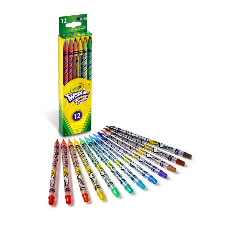 Crayola Twistables Colored Pencils, Always Sharp, Art Tools for Kids, 30  Count
