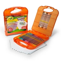 Crayola Twistables Colored Pencils Set (65ct), Kids Drawing Kit, Portable Art Case, Gifts for Child
