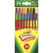 Crayola Twistables Mini Crayon Set, 24 Ct, Back to School Supplies, Multi-Color