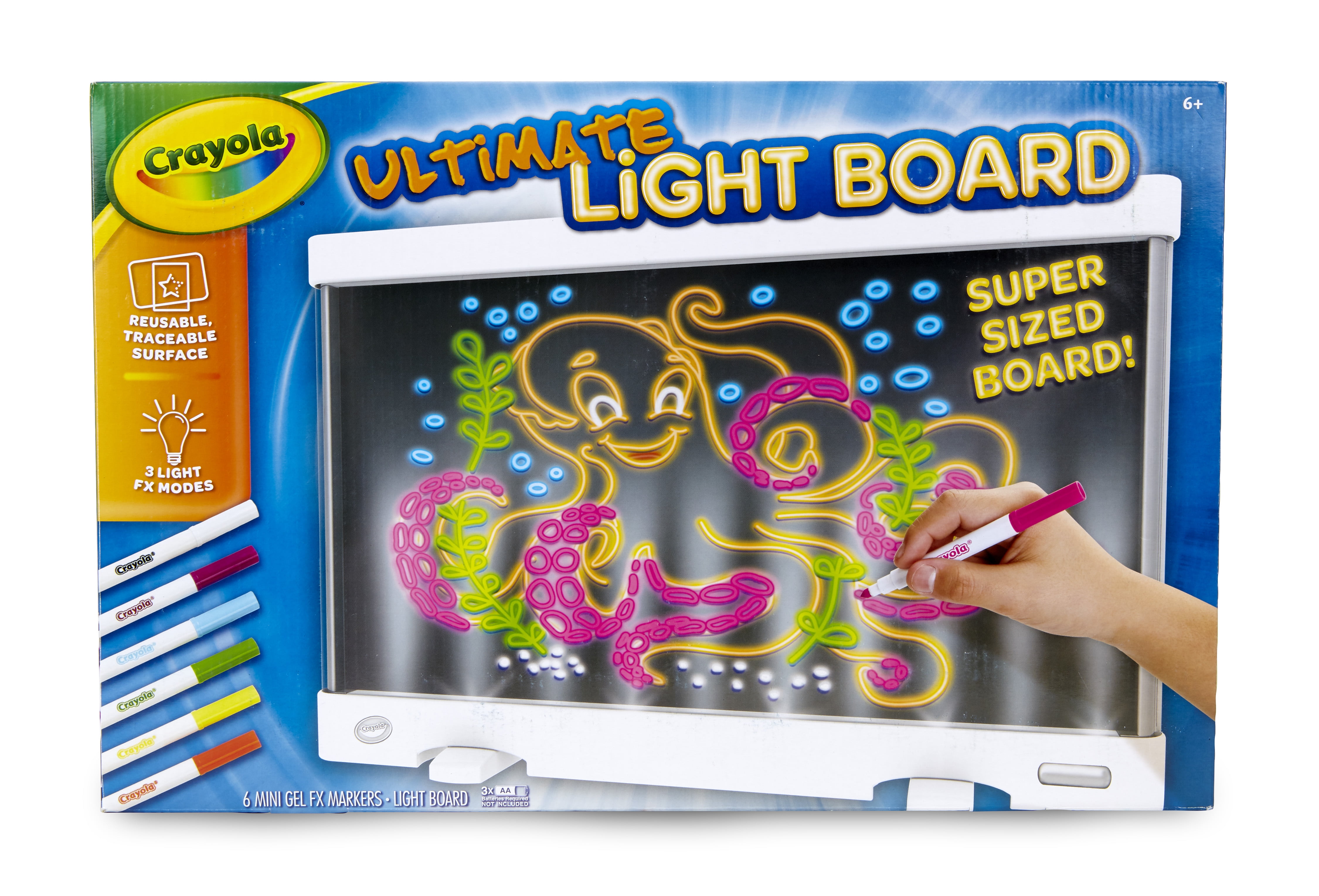 Crayola Ultimate Light Board Drawing Tablet Coloring Set, Toys for Kids, Beginner Child - Walmart.com