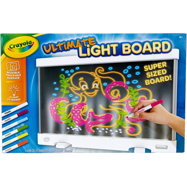 Crayola Ultimate Light Board Drawing Tablet Coloring Set, Toys for Kids, Beginner Unisex Child