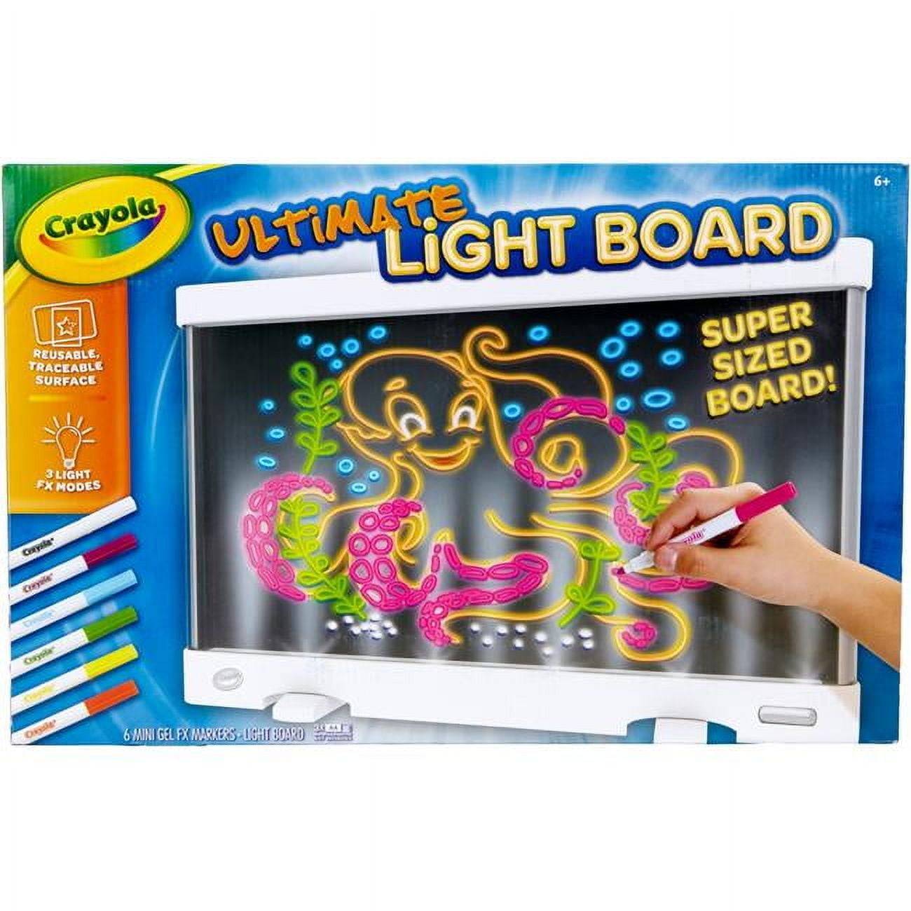 Crayola Ultimate Light Board, Drawing Tablet, Gift for Kids, Age 6, 7, 8, 9