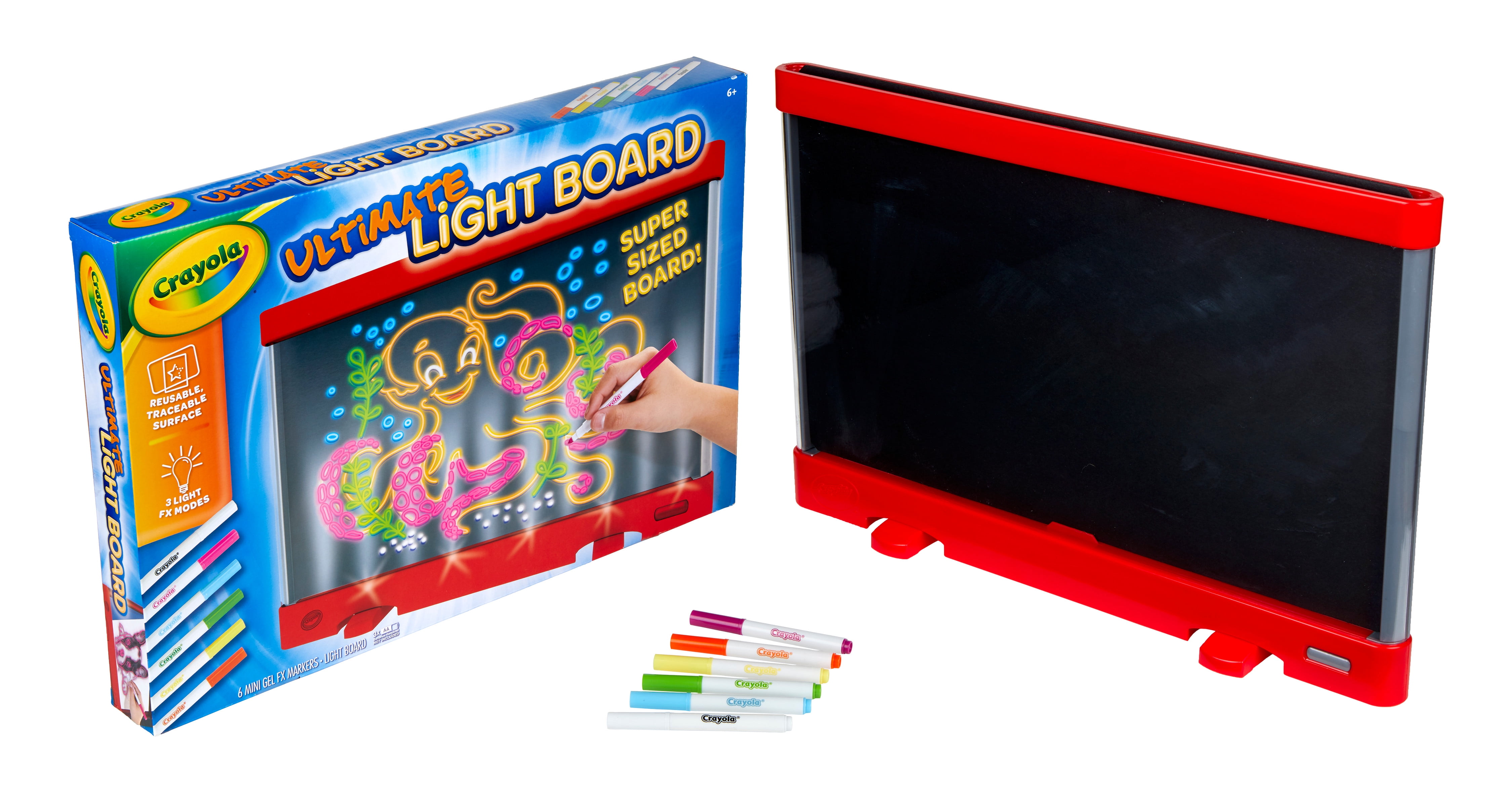 Crayola Ultimate Light Board, Red, Holiday Toy, Creative Gift for Kids,  Beginner Unisex Child 