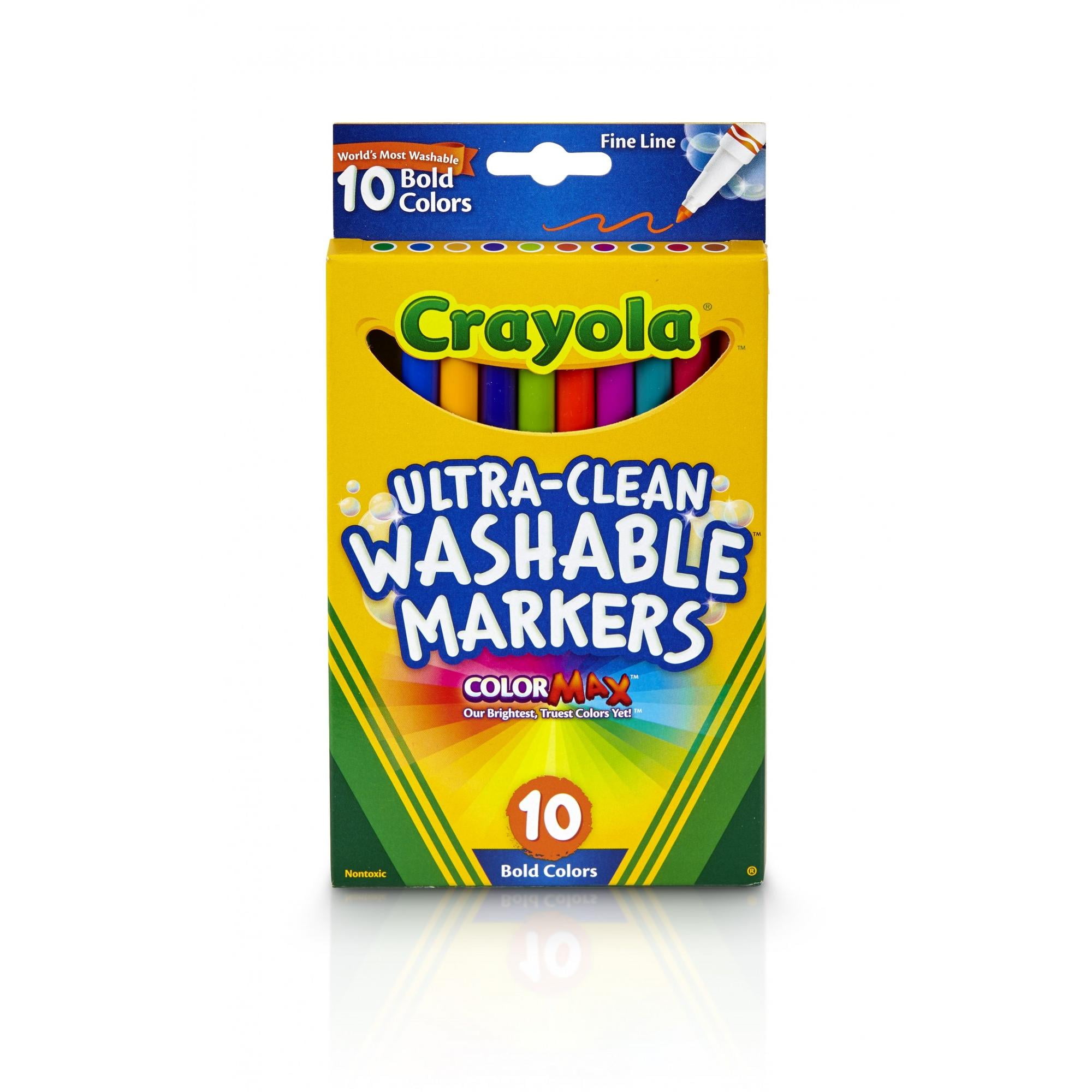 Ultra-Clean Washable Markers, Fine tip, Bold Colors, 8 Per Box, 6 Boxes -  Bed Bath & Beyond - 31226114