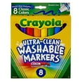 thumbnail image 1 of Crayola Ultra-Clean Markers, Conical Tip, Classic Colors, 8 Count | Bundle of 5 Boxes, 1 of 6