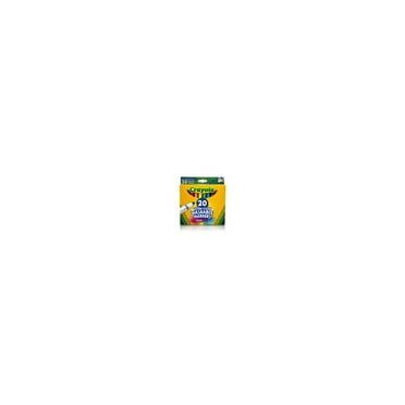 Crayola Ultra-Clean Washable Broad Line Markers, 20 Ct, Back to School Supplies, Classic Colors, Classroom Must Haves