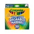thumbnail image 1 of Crayola Ultra-Clean Washable Broad Line Markers, 20 Ct, Back to School Supplies, Classic Colors, Classroom Must Haves, Gifts for Teachers and Kids, Ages 3+, 1 of 6