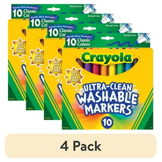 Crayola Washable Markers, Broad Point, Assorted Classic Colors, 40/Set -  Sam's Club