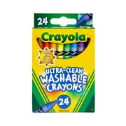 Crayola Ultra-Clean Washable Crayons, 24 Ct, School Supplies for Kids, Classroom Must Haves for Teachers, Gifts, Ages 3+