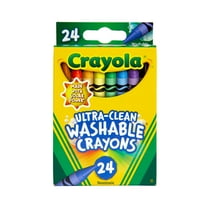 Crayola Ultra-Clean Washable Crayons, 24 Ct, School Supplies for Kids, Classroom Must Haves for Teachers, Gifts, Ages 3 