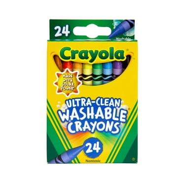 Crayola Ultra-Clean Washable Crayons, 24 Ct, School Supplies for Kids, Classroom Must Haves for Teachers, Gifts, Ages 3+