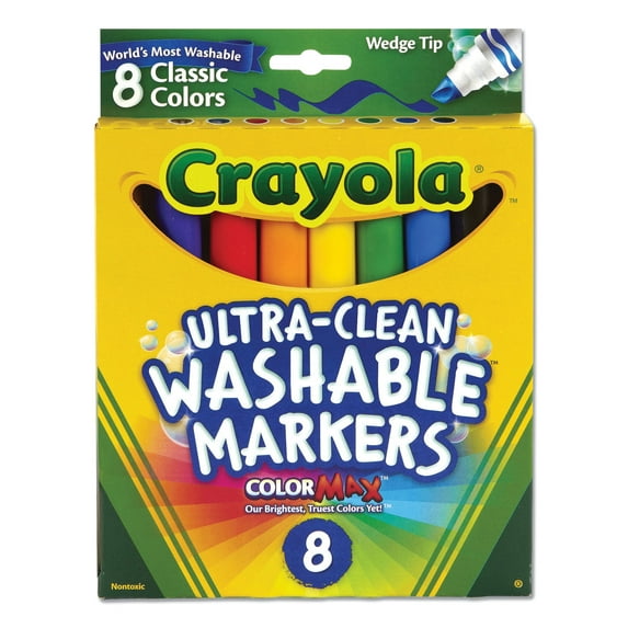 Crayola Ultra-Clean Washable Markers Wedge Tip 58-7208