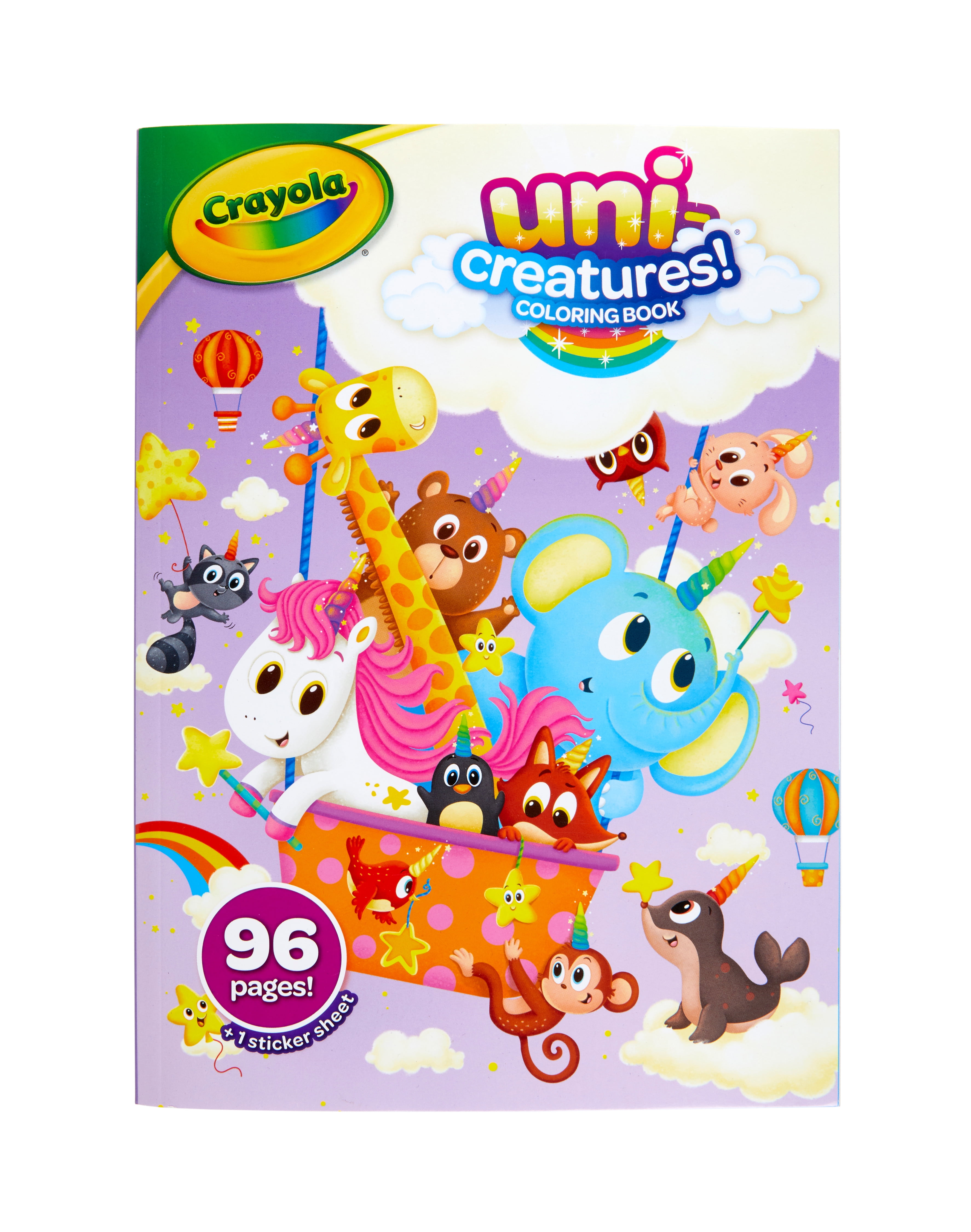 Crayola Uni-Creatures Coloring Book, Beginner Child, 96 Pages - Walmart.com