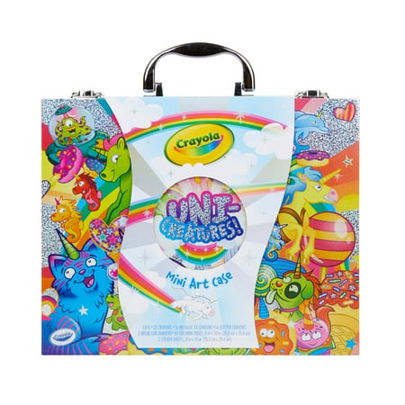 Crayola Uni-Creatures Mini Art Coloring Set, Holiday Gifts, Markers & Crayons, Child, 100+ Pieces