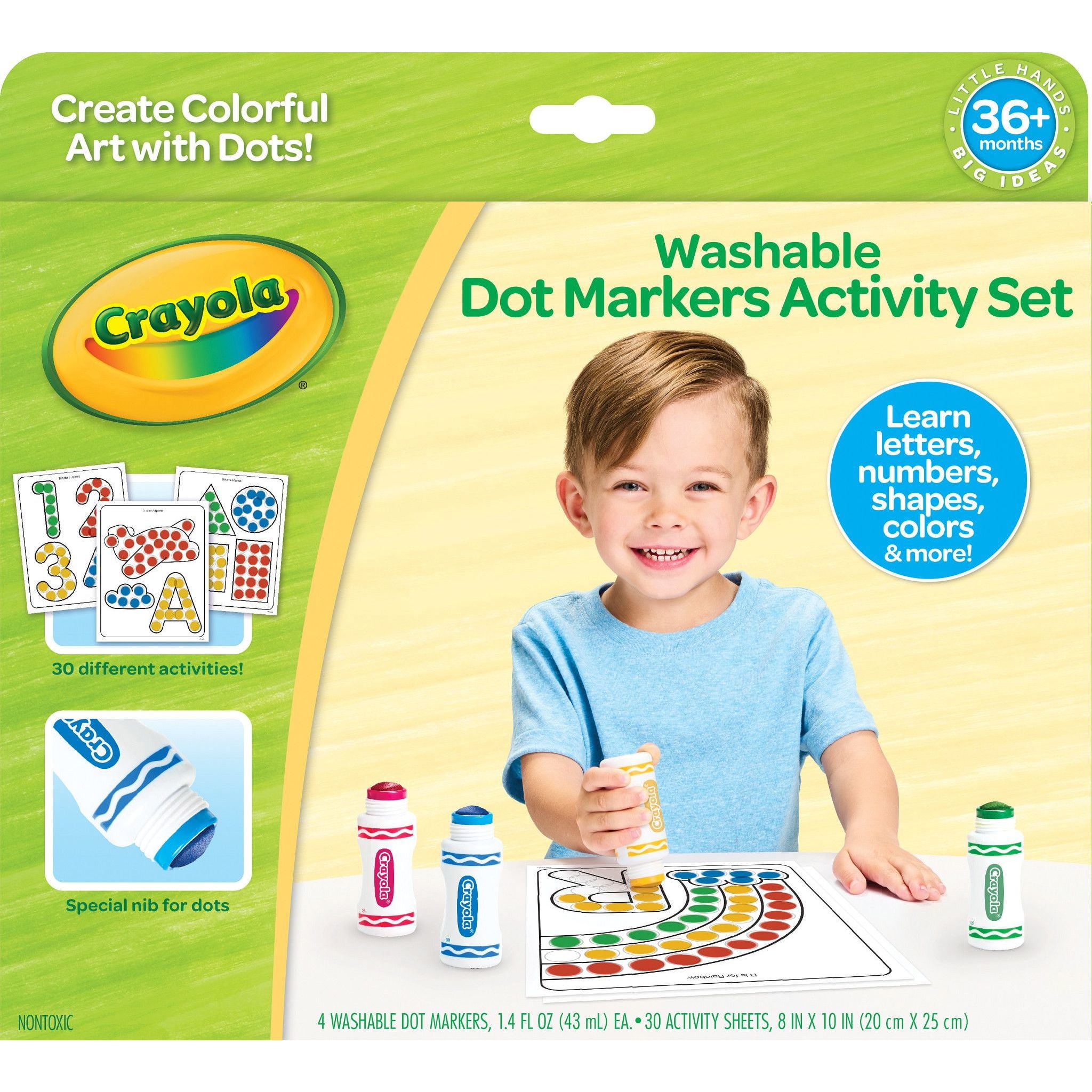 Crayola Washable Crystal Effects Window Markers, 8 Per Pack, 3