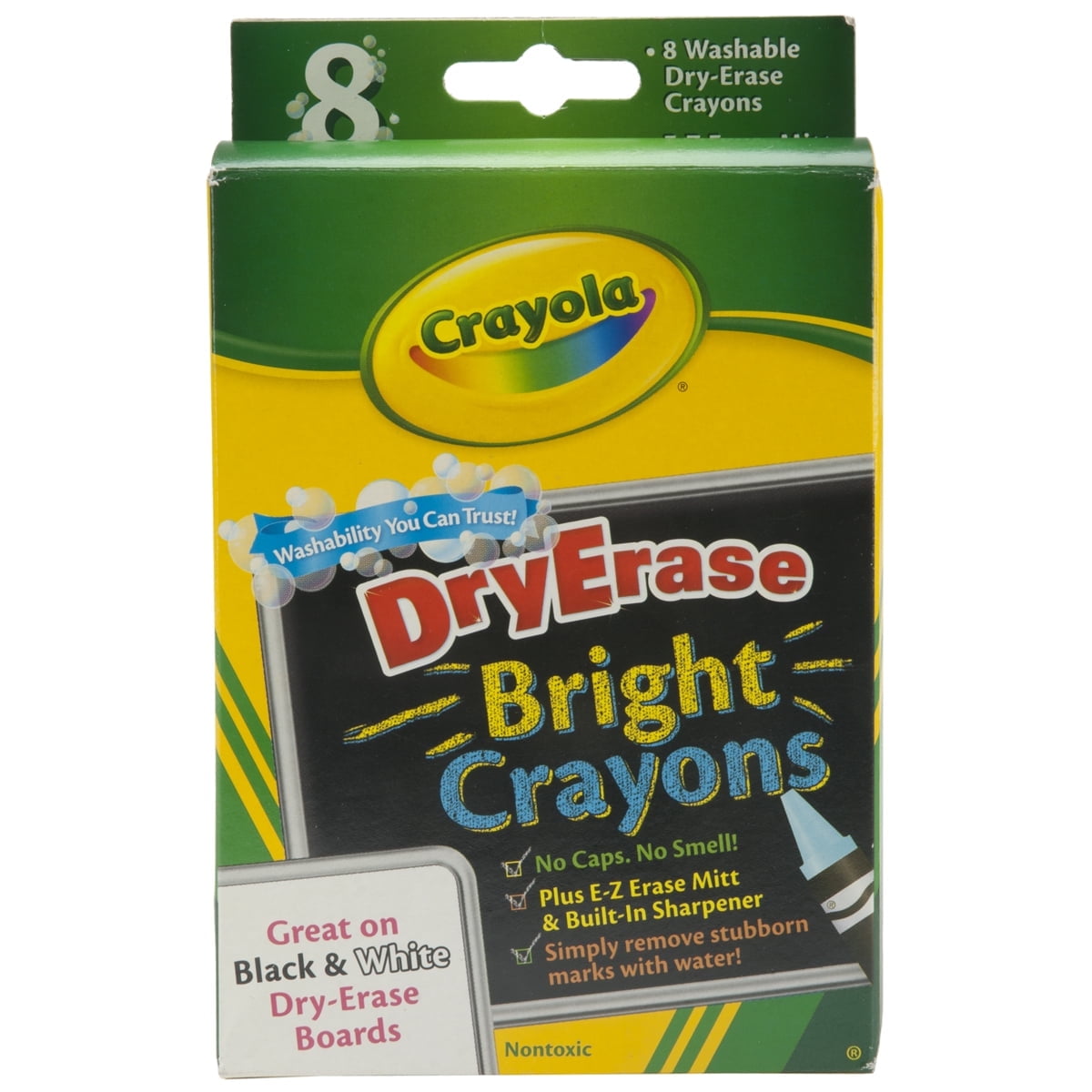 Crayola Washable Dry - Erase Crayons - Bright, 1 Pack of 10 Piece ...