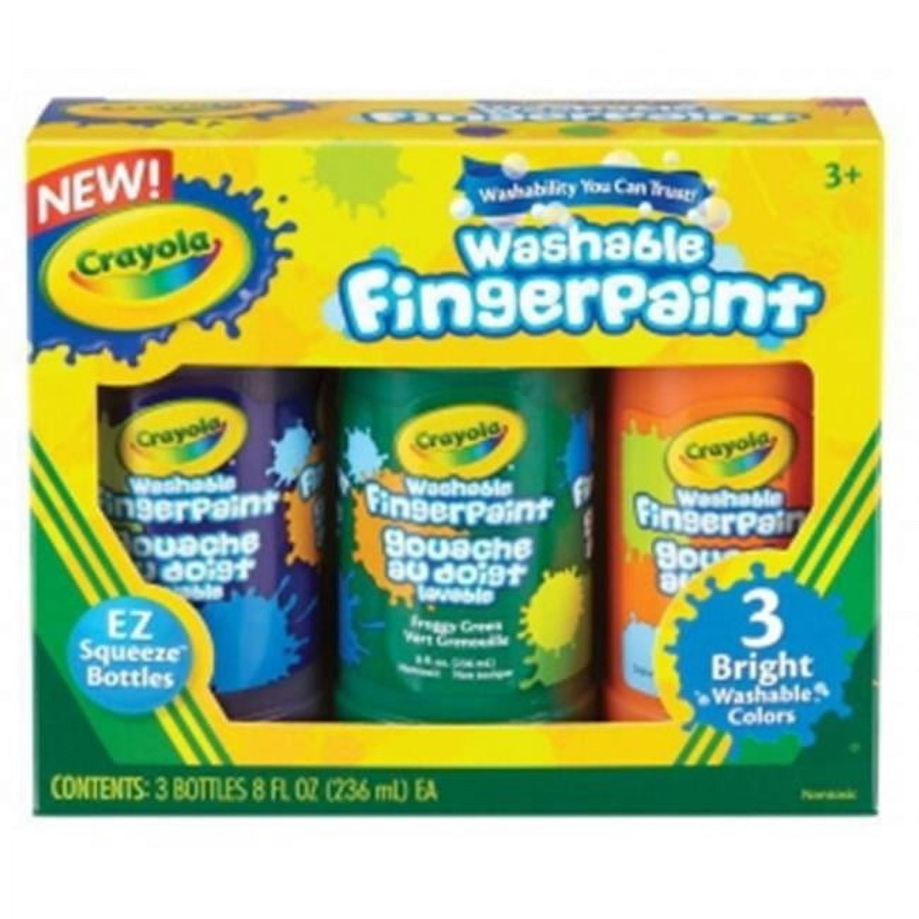 Crayola  Washable Fingerpaint Secondary Set