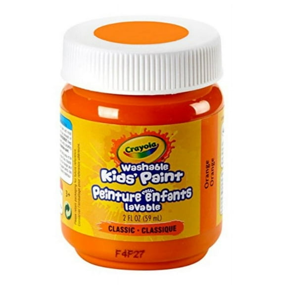 Crayola Washable Kids Paint, 2 oz, Orange