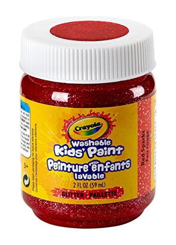 Crayola Washable Kids Paint, 2 oz, Red Sparks - Walmart.com