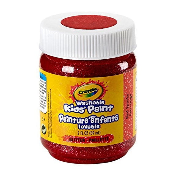 Crayola Washable Kids Paint, 2 oz, Red Sparks