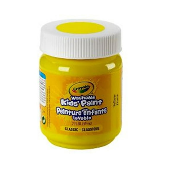 Crayola Washable Kids' Paint, Yellow, 2 oz.