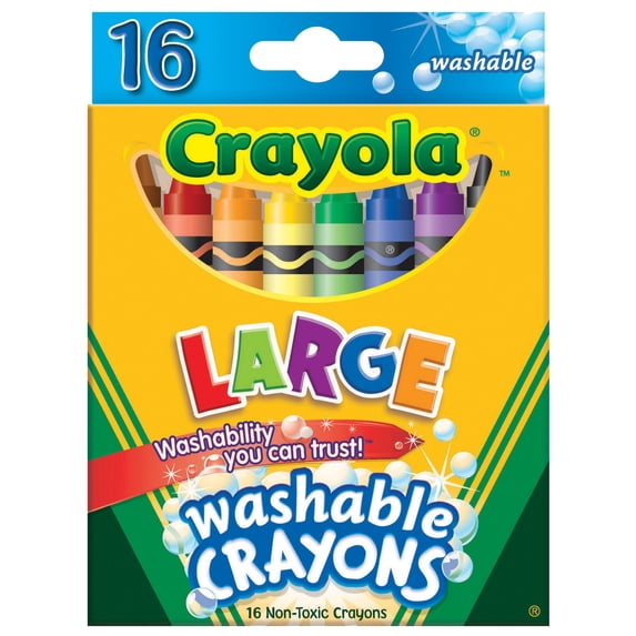 Crayola Washable Large Color MAx Crayons (16 Count