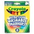 thumbnail image 1 of Crayola Washable Markers, Broad Line, Classic Colors, 8 Count, 1 of 2