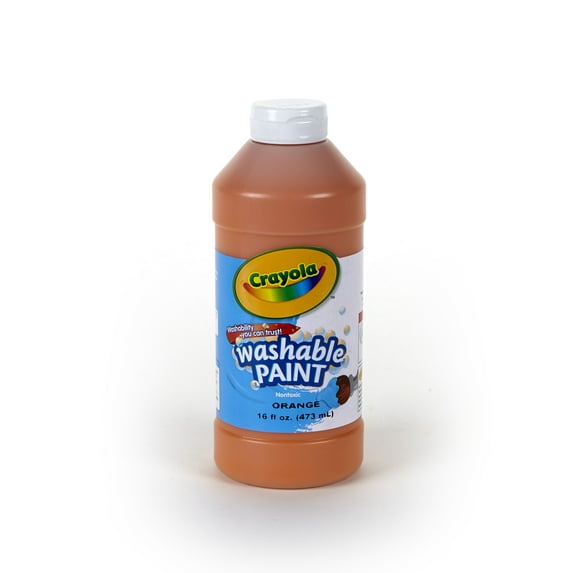 Crayola Washable Paint, 16 oz Bottle, Orange