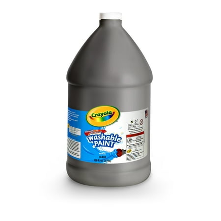 Washable Paint,128 oz. Container, Black