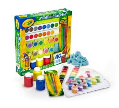 Crayola Washable Kids Paint Activity Set, 40 Pieces