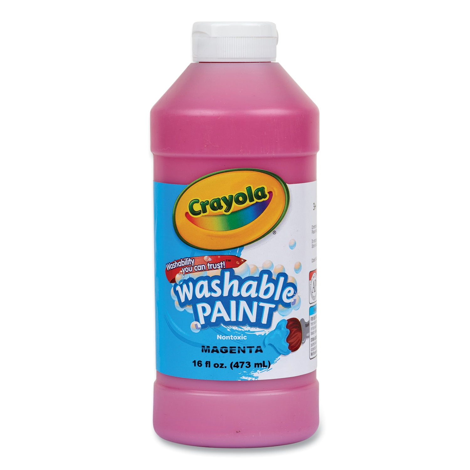Washable Paint, Magenta, 16 oz Bottle Washable Paint, Magenta, 16 oz Bottle