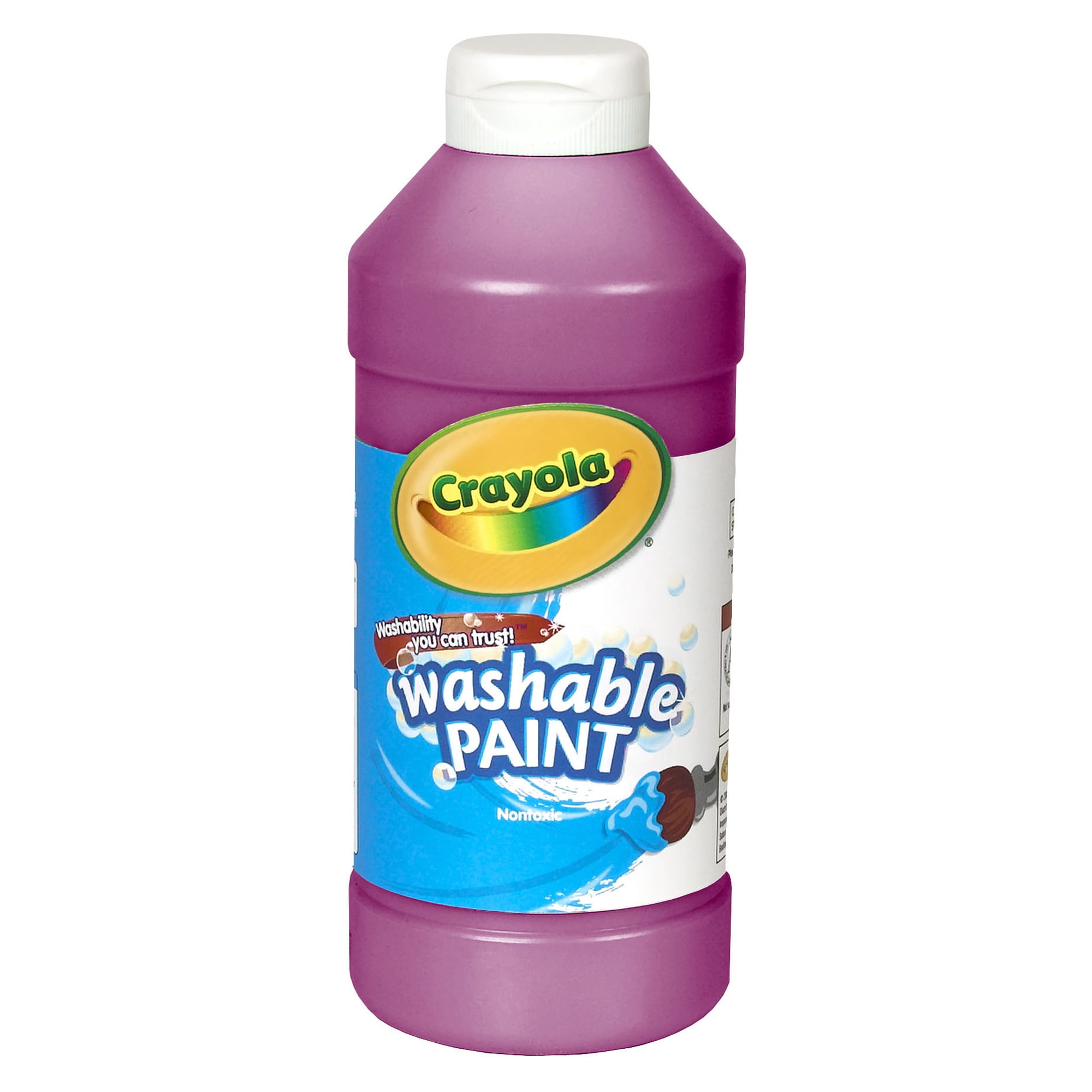 Crayola Washable Paint, Magenta, 16 oz., Set of 6 bottles