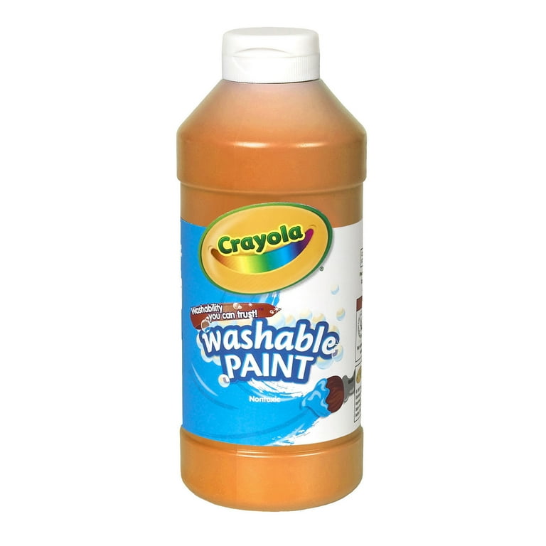 Washable Paint, Orange, 16 oz Bottle Washable Paint, Orange, 16 oz Bottle