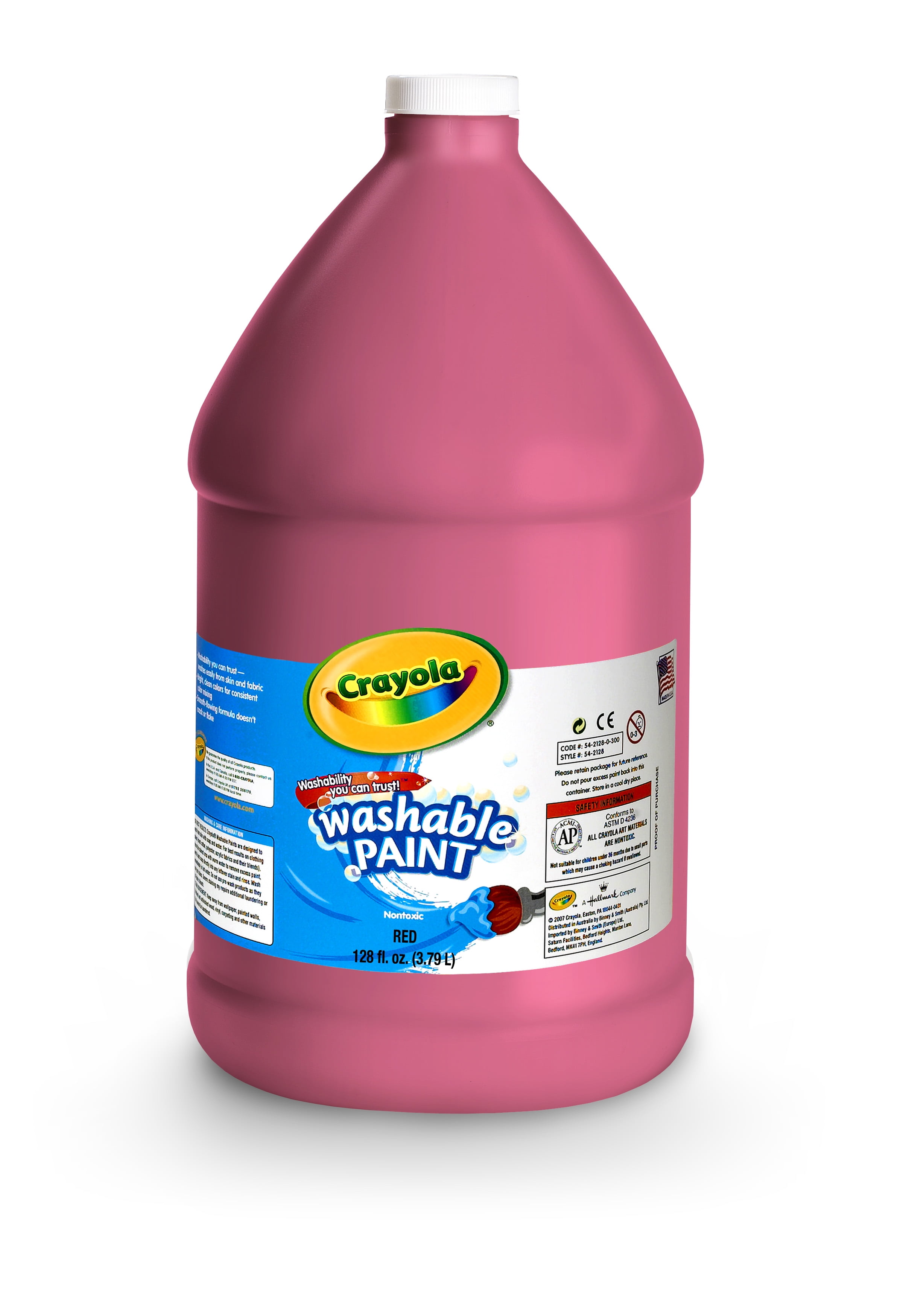 Crayola Washable Paint, Red, Gallon