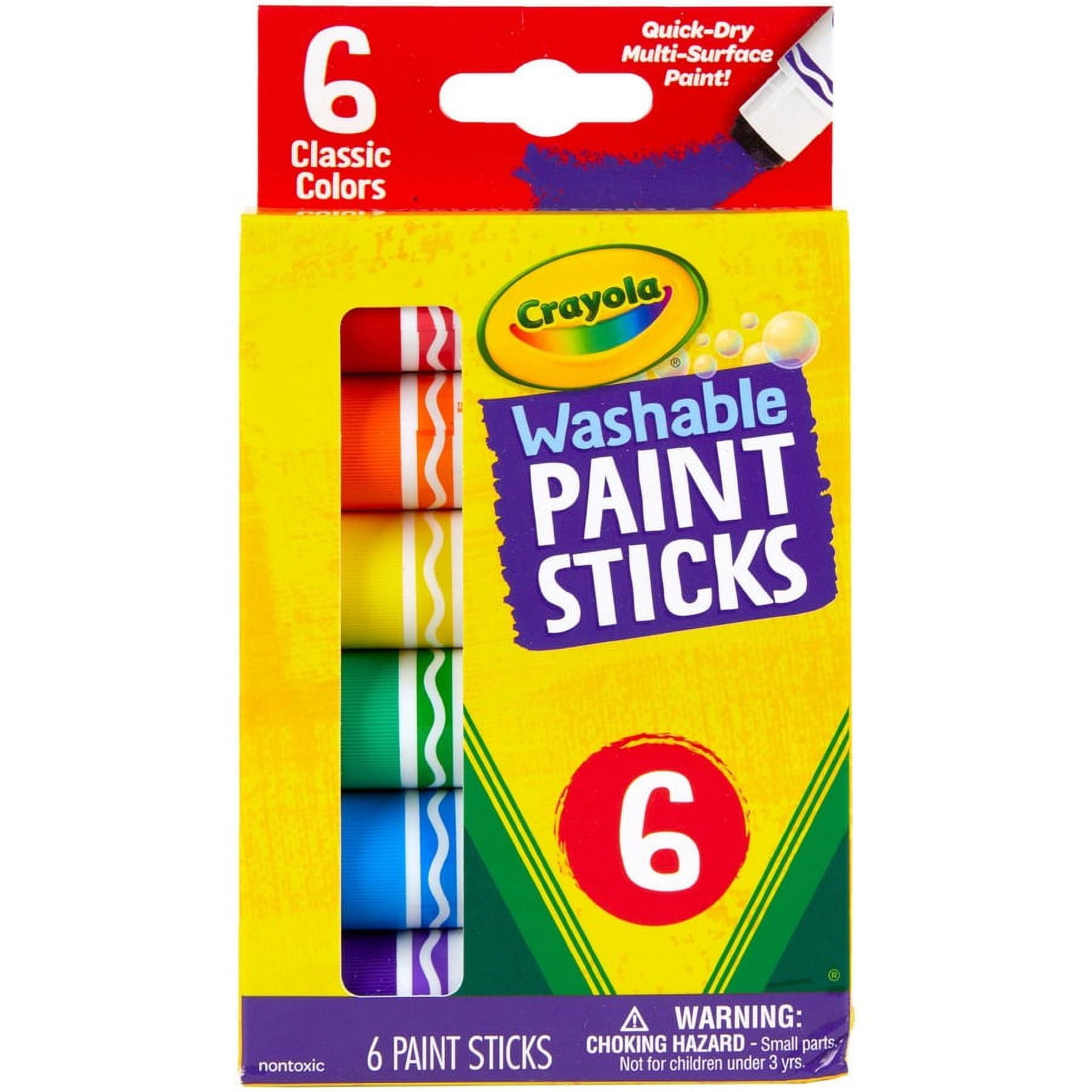 Crayola Washable Paint Sticks Pack Red, Orange, Yellow