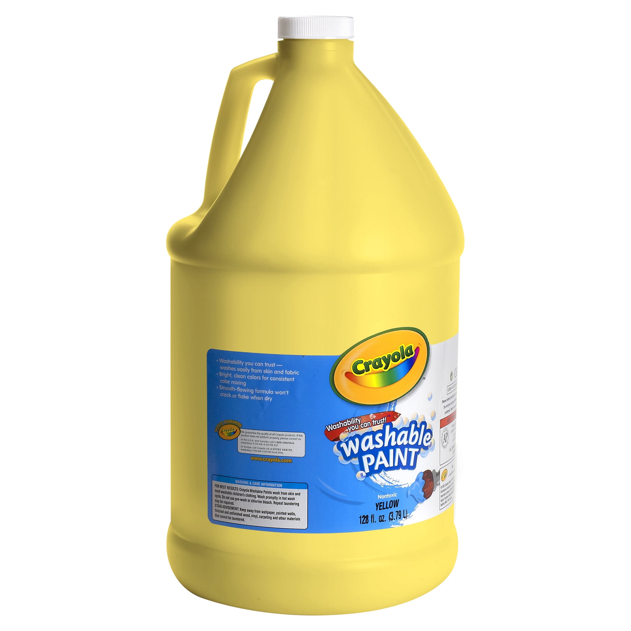 Crayola Washable Paint, Yellow, Gallon