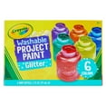 Crayola Washable Project Paint, 2 Ounce, Assorted Glitter Colors, Set