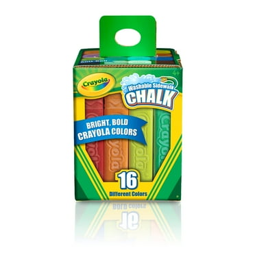 Crayola Washable Sidewalk Chalk Set, 16-Colors