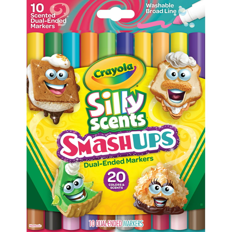 Crayola 12ct Silly Scents Smash Ups Chisel Tip Washable Markers