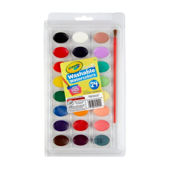 Crayola Washable Watercolor Set, 24-Colors