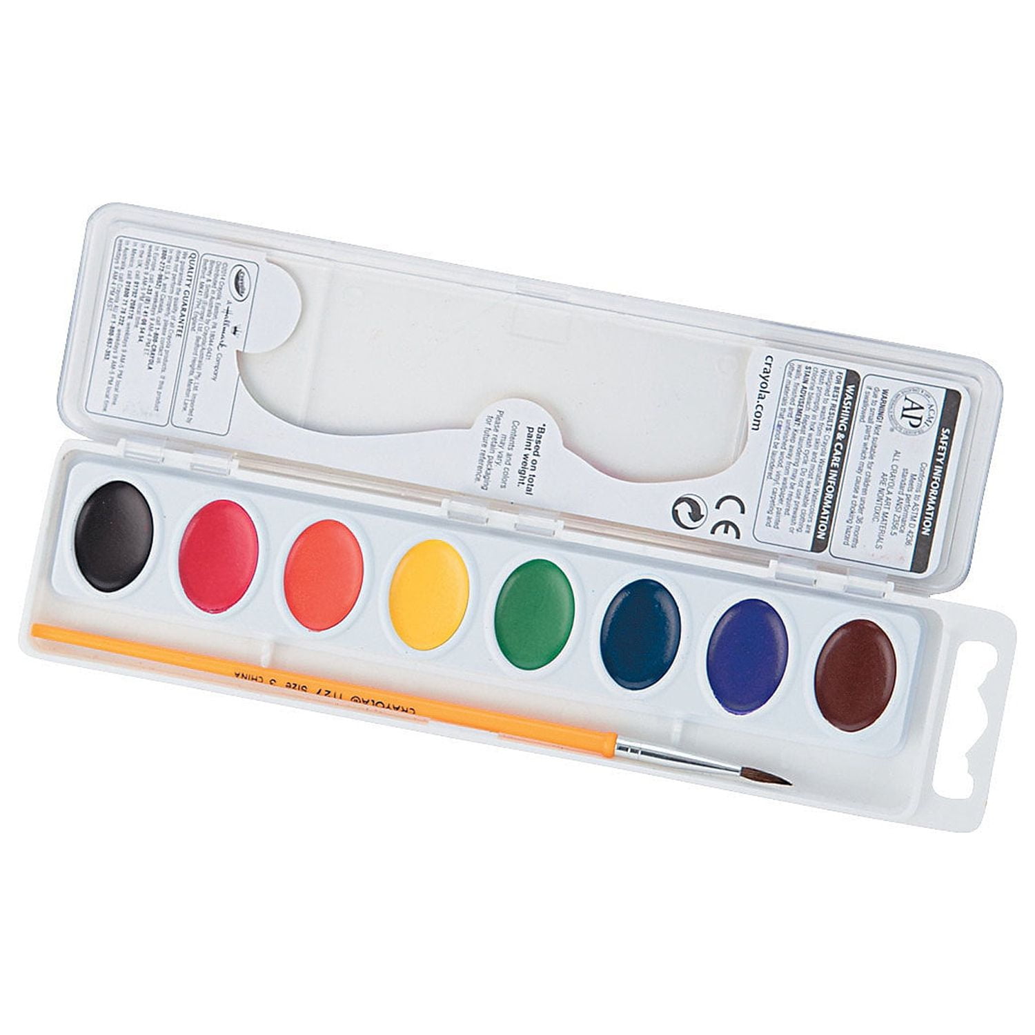 Crayola Washable Watercolors Paint Set 8 colors & brush NONTOXIC 2 Packs  NEW