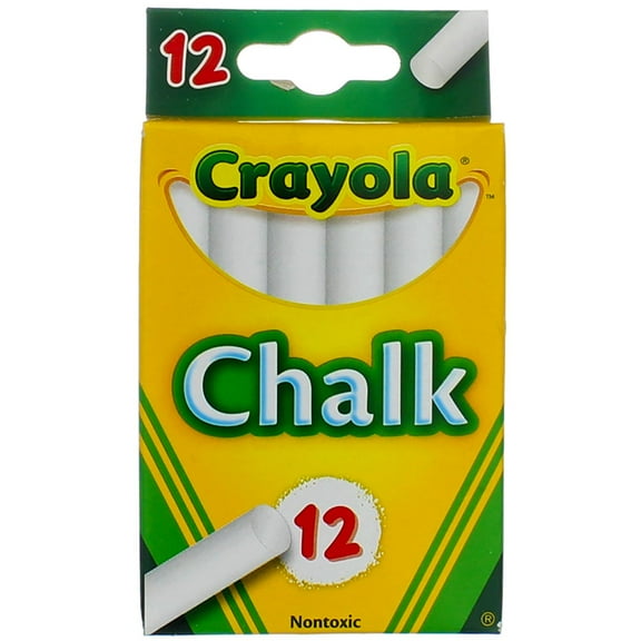 Crayola White Chalk 12 each (51-0320) (6 Pack) (Bundle)
