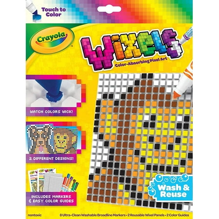 Crayola Wixels Animals Activity Kit, Pixel Art Coloring Set, Gift for Boys & Girls