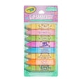Crayola party pack 8 moisturizing lip balms in fun flavors, hydrating