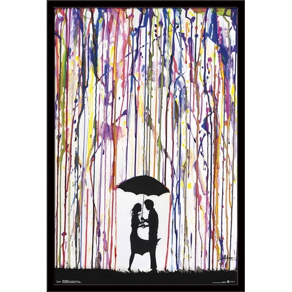 Crayon Art Wall Poster, 22.375" x 34", Framed